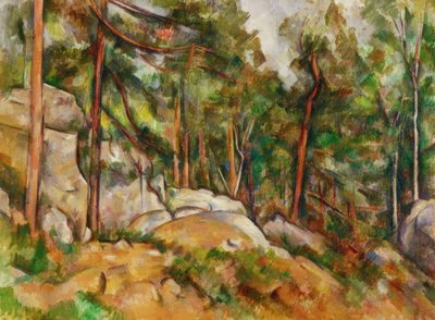 森のインテリア 作： Paul Cézanne